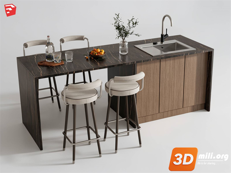 Kitchen island Skp Files